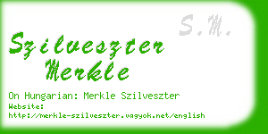 szilveszter merkle business card